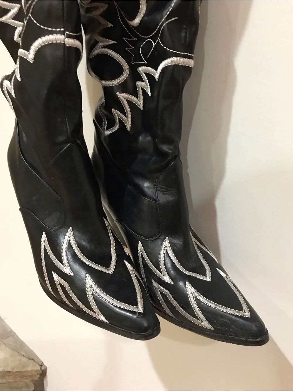 Western Thigh High Over The Knee Embroidered Boots (9) - Picture 5 of 16